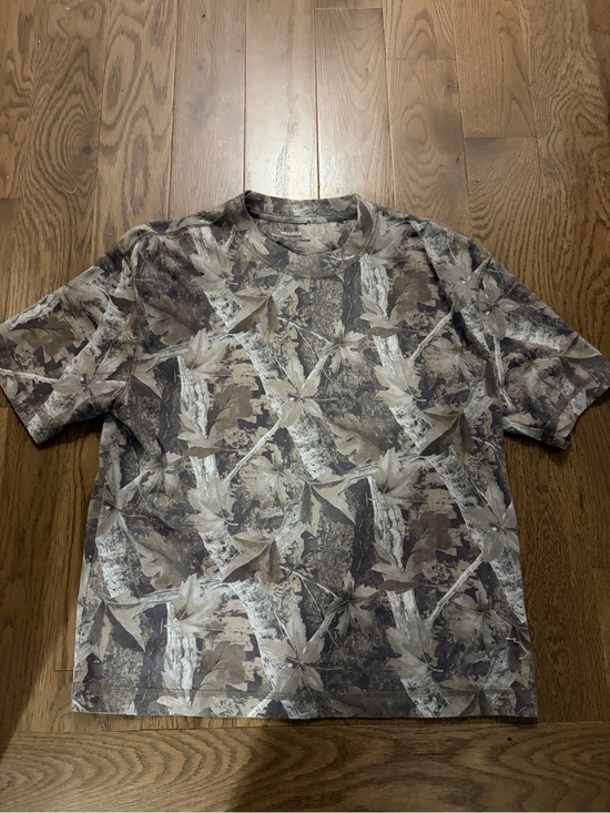 Hollister Other - Hollister Men's Short-Sleeve Camo Leaf Print Shirt - Brown & Gray